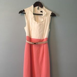 Alex Marie pink and white sleeveless dress